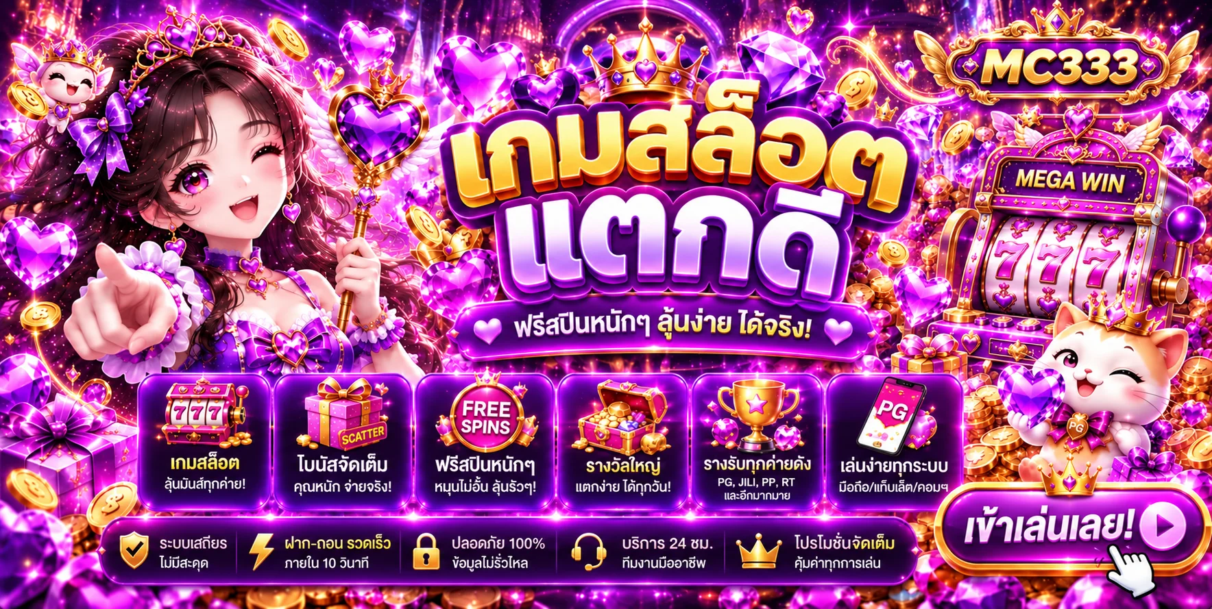 สล็อตออนไลน์ MC333 พร้อมเกมและฟีเจอร์บนมือถือ